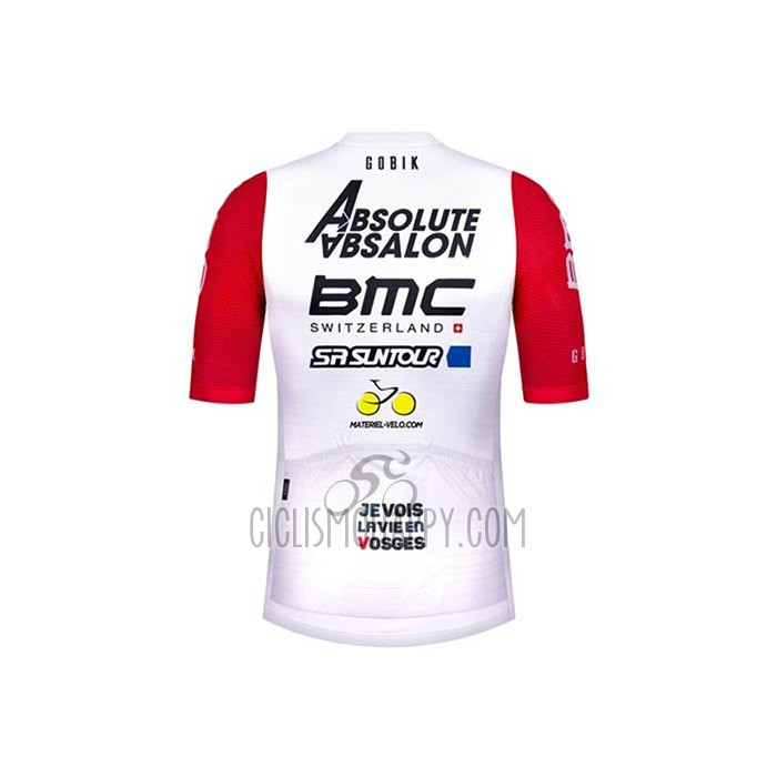 BMC Cycling Jersey Bib Short 2020 Short Sleeve Absolute Absalon White Red